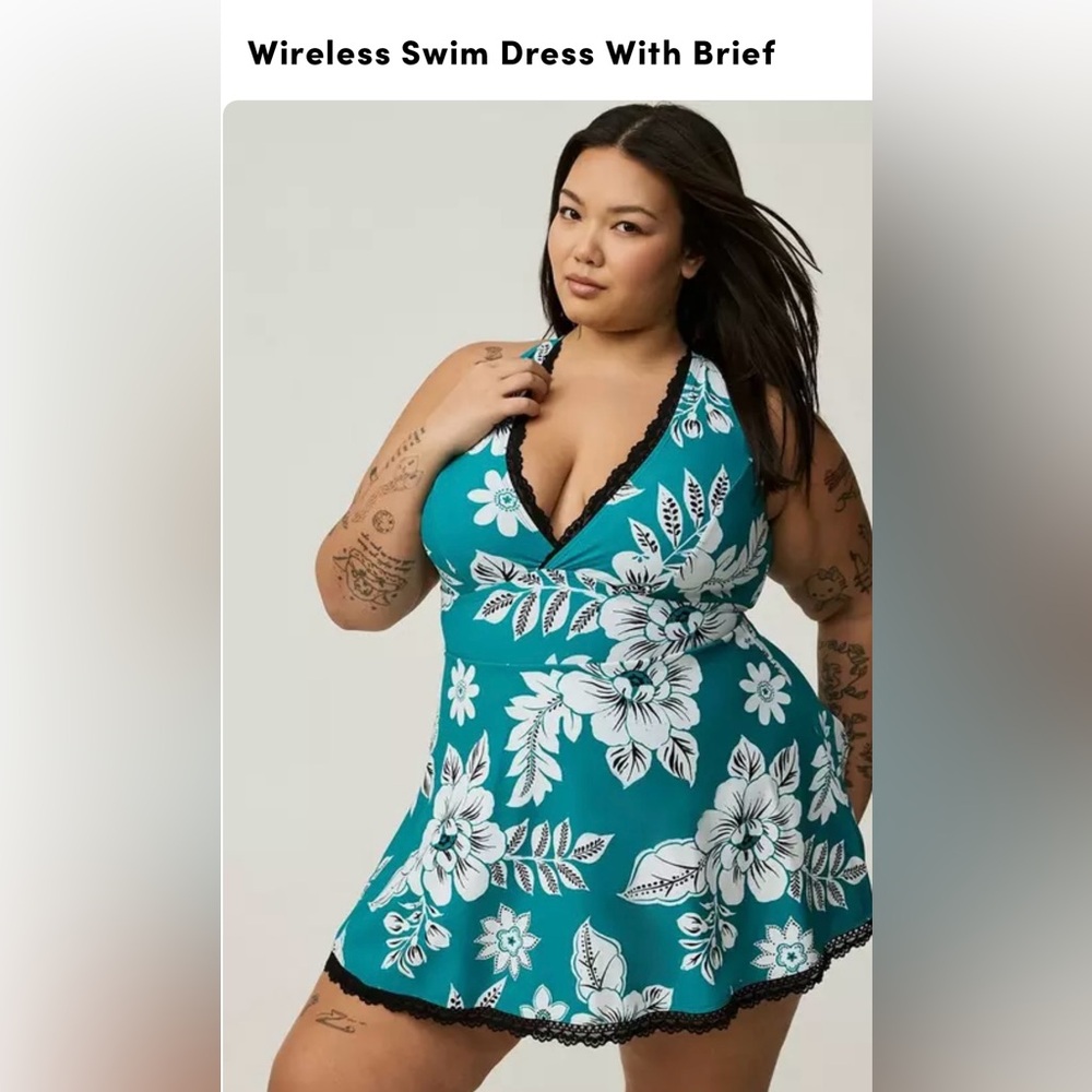 TORRID Wireless Swim Dress Size 3X
